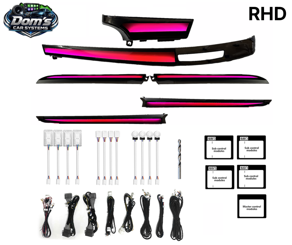 2008-2017 Mitsubishi Lancer Ambient Lighting Trim Panel Kit